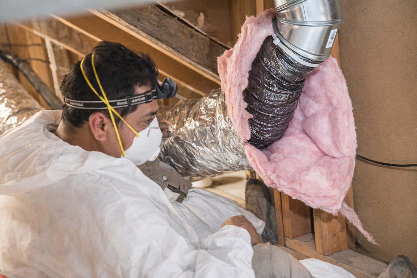 Attic air sealing in Huntington, WV