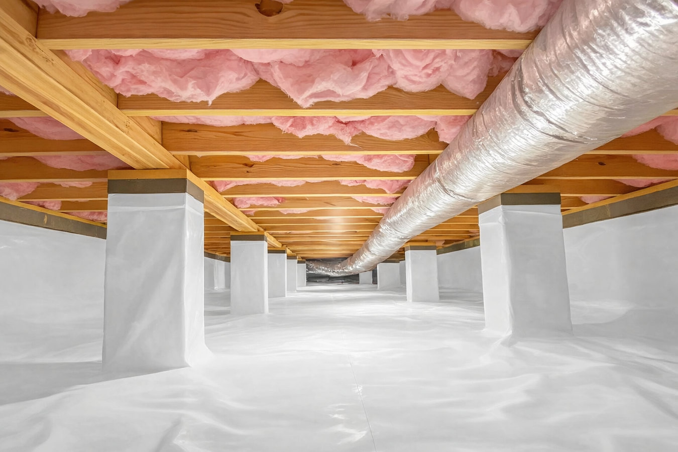 Professional insulation contractor at work in Huntington, WV